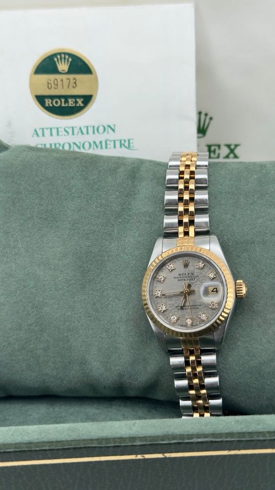 Rolex Lady-Datejust 26mm Diamant-Ziffernblatt Ref:69173, 1986
