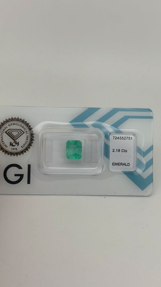Natürlicher Smaragd 2.18ct – Kolumbien – IGI-Zertifikat