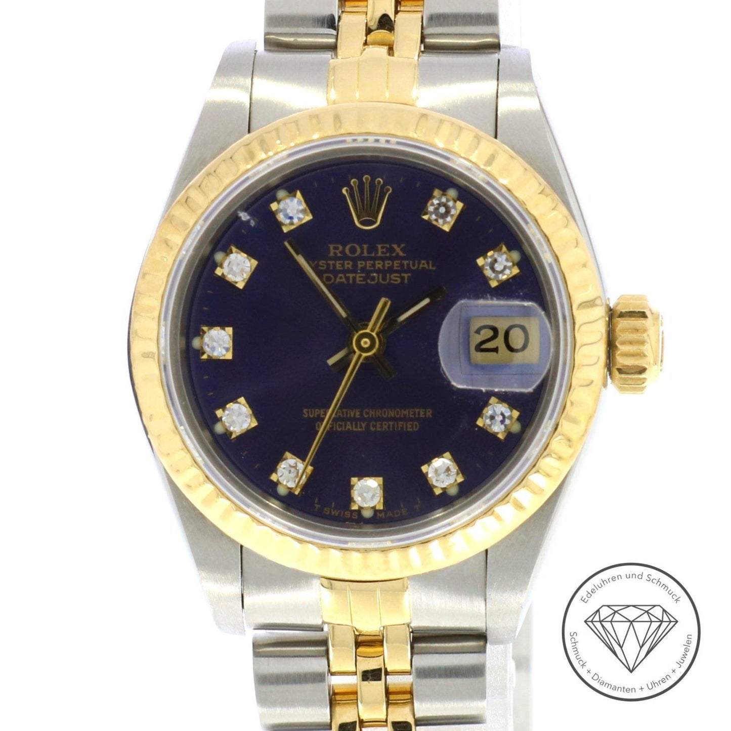 Rolex Lady-Datejust 26mm Diamant-Ziffernblatt Ref:69173, 1986