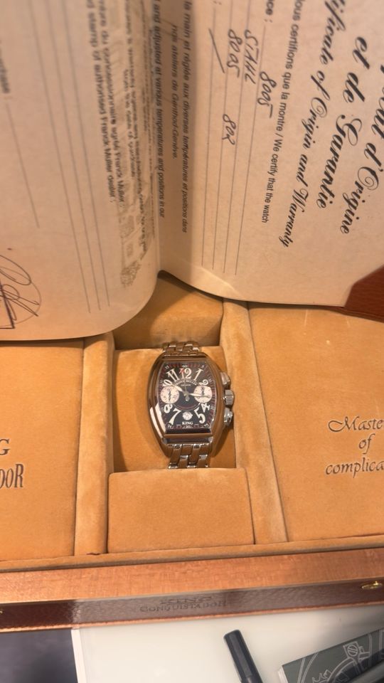 Franck Muller Conquistador King Chronograph Ref. 8005 – Full Set